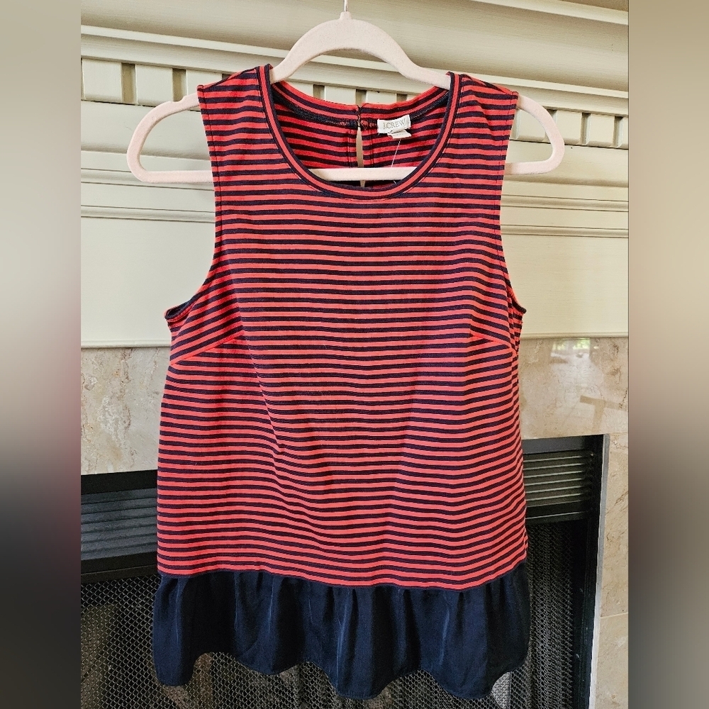 J. Crew Drop Waist Tank Top Blouse Size S